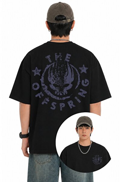 Fuddy Moda Unisex μπλουζάκι με στάμπα The Offspring Skull στην πλάτη, μπλουζά...