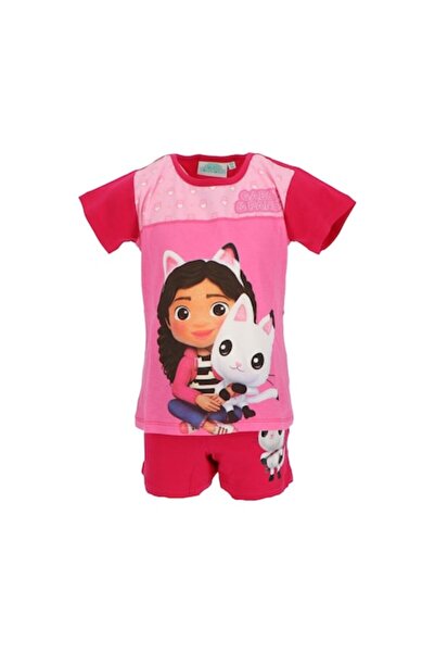 Gabby's Dollhouse Summer short-sleeved pajama, cotton, and Pandy Paws Fuchsia...