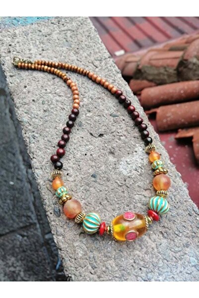 Bozhi Necklace Glass Beads Stylish Gift