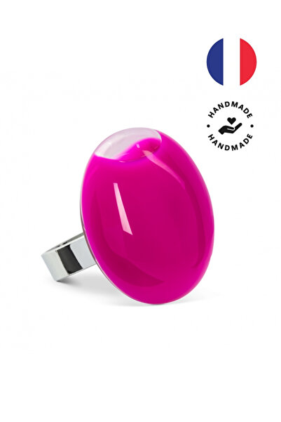 Pylones Glass Ring - Galet - Medium Milk
