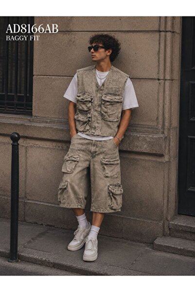 Urban Collection Denim suit with Pocketed Urbancollection