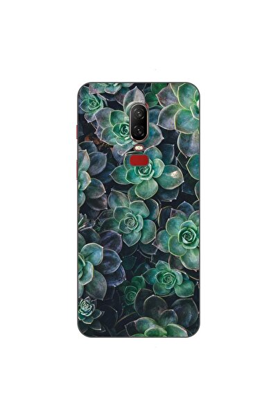 OEM Husa compatibila cu OnePlus 6 Silicon Gel Tpu Model Flori de Stanca