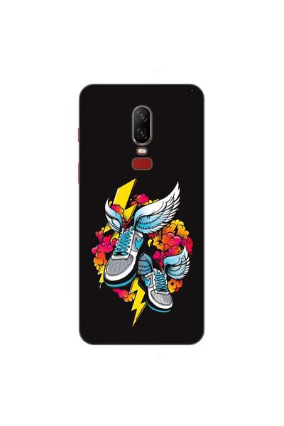 OEM Husa compatibila cu OnePlus 6 Silicon Gel Tpu Model Fashion Sneakers
