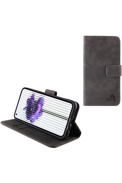 Lime&co Lime Essential Magnet Book Συνθετικό Δέρμα Γκρι (Nothing Phone 1) Κωδ...