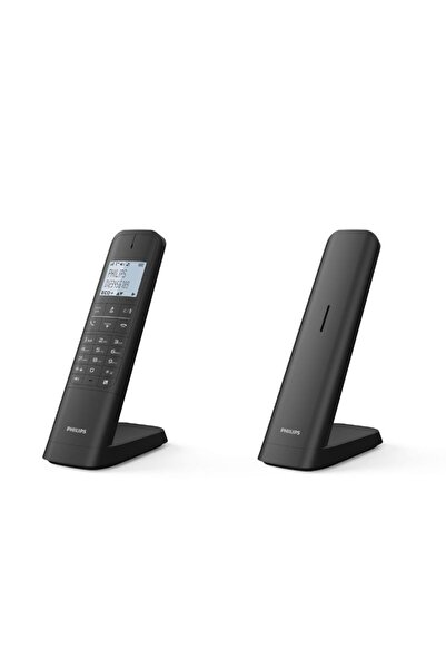 Philips M4701B/GRS Μαύρο Ασύρματο τηλέφωνο με φωτιζόμενη οθόνη