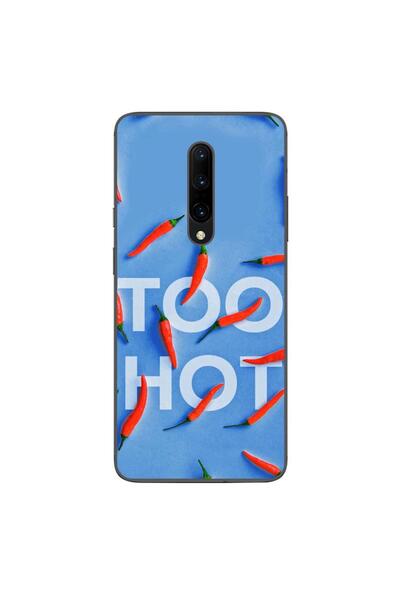 OEM Husa compatibila cu OnePlus 7 Pro Silicon Gel Tpu Model Mesaj Too Hot
