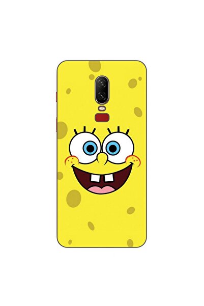 OEM Θήκη συμβατή με OnePlus 6 από σιλικόνη gel TPU με σχέδιο Σφουγγαράκης Χαρ...