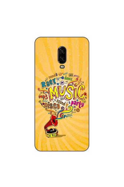 OEM Husa compatibila cu OnePlus 6T Silicon Gel Tpu Model Muzica la Gramofon