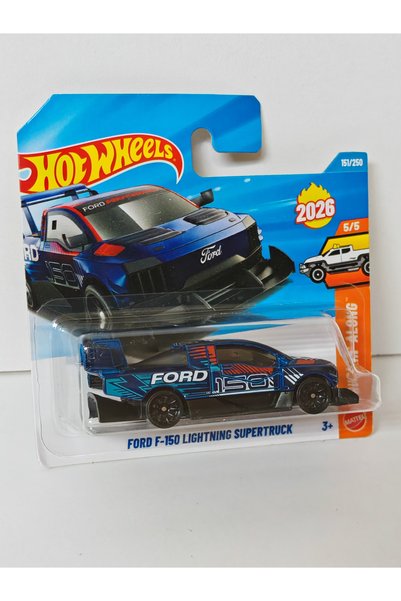 HOT WHEELS TRUCKIN ALONG - FORD F-150 LIGHTNING SUPERTRUCK MODEL ARABA