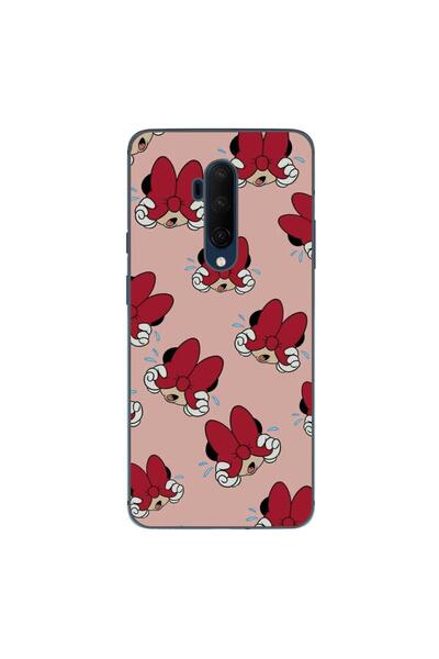 OEM Case compatible with OnePlus 7T Pro Silicone Gel Tpu Minnie Pattern Red C...