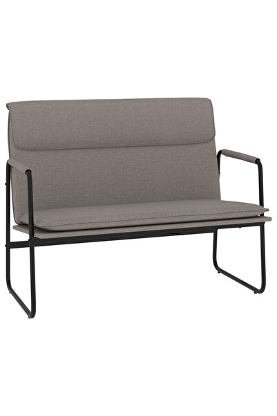 vidaxl Bancă, gri taupe, 100x64x80 cm, material textil