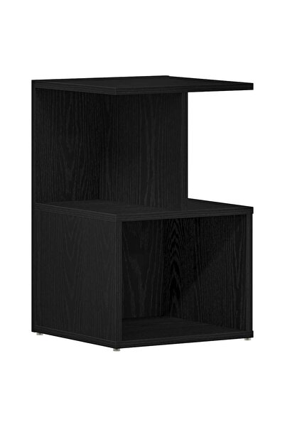 vidaxl Dulap de noapte Stejar Negru 35 x 35 x 55 cm Lemn compozit