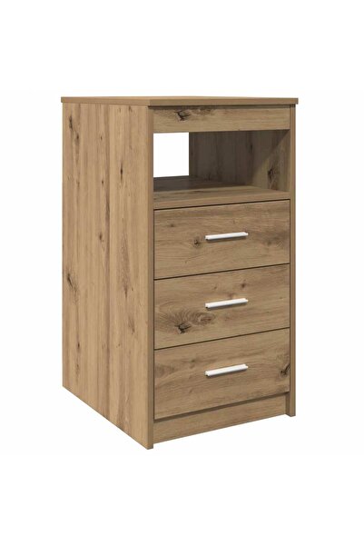 vidaxl Dulap cu sertar, stejar artizanal, 40x50x76 cm, lemn prelucrat