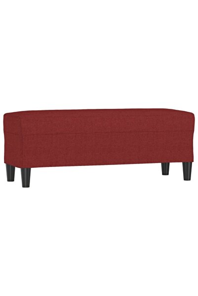 vidaxl Bancă, roșu vin, 100x35x41 cm, textil
