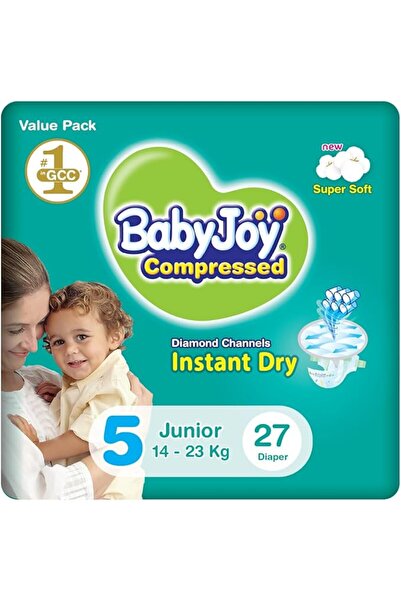 BabyJoy حفاضات كومبوزد دايموند مقاس 5، جونيور، للأطفال بوزن 14-25 كجم، عبوة ا...