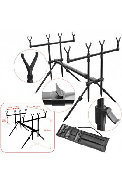 Baracuda Rodpod Crap 06 Aluminiu 4 Lansete