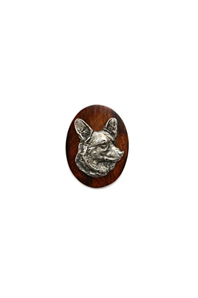 Art - Dog Welsh Corgi - Broșă pentru concurs canin, agrafă pentru numărul de ...