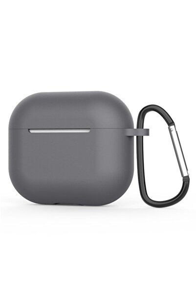 Techsuit Θήκη σιλικόνης - για AirPods 4, Λείο, εξαιρετικά λεπτό υλικό - Γκρι