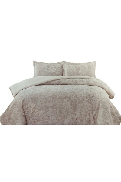 OEM Set elegant de lenjerie de pat din microfibră Jacquard, Pat dublu, 3 pies...