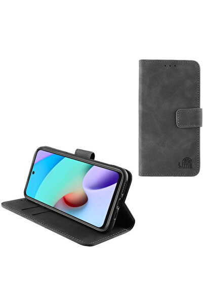 Lime&co Lime Essential Magnet Book Συνθετικό Δέρμα / Σιλικόνη Γκρι (Redmi 10 ...