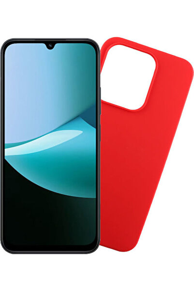 Other Volte-Tel Κόκκινη Θήκη Πλάτης Σιλικόνης για Redmi 15C 4G