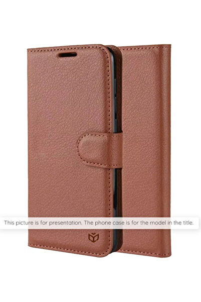 Techsuit Δερμάτινο κάλυμμα πλάτης Folio καφέ (iPhone Air)