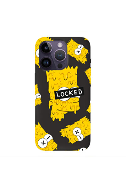 Other Apple iPhone 14 Pro Bart Simpson Black Colored Silicone TPU Θήκη