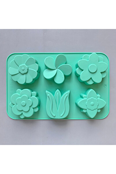 choice2 013green kinds Flower Silicone Molds Different Flower-shaped Baking M...