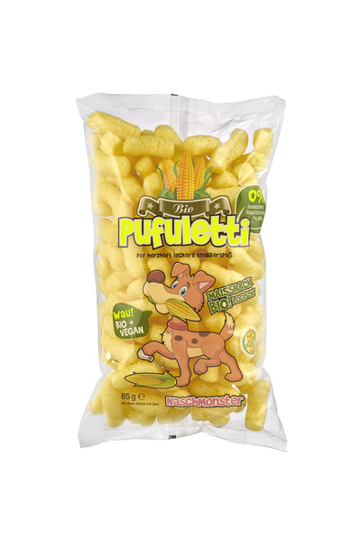 Naschmonster Organic Puffs with Salt 85 g