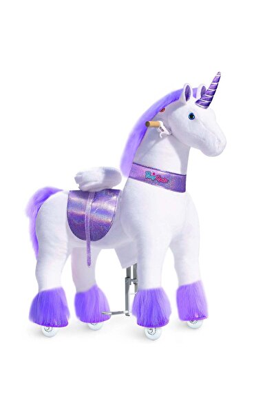 PonyCycle Model U Unicorn – Jucarie de calarit pe roti cu frana, 7+ ani