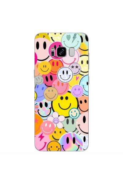 Other Samsung S8 Smiley Stickers Transparent Silicone TPU Θήκη