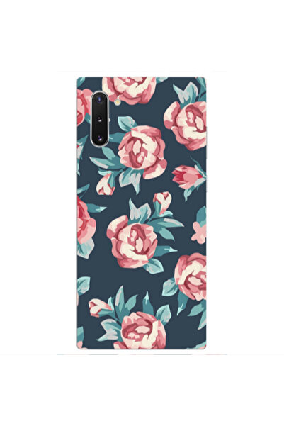 Other Samsung Note 10 Plus Purple roses Transparent Silicone TPU Θήκη