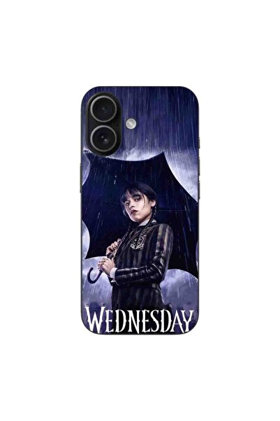OEM Husa compatibila cu Apple iPhone 17 Silicon Gel Tpu Model Wednesday Umbrella