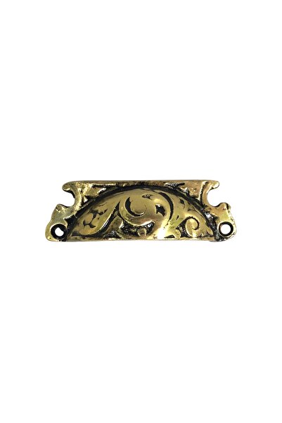 Galata Bronz Osmanlı Çiçek Motifli Tas Model Pirinç Çekmece/Dolap Kulpu