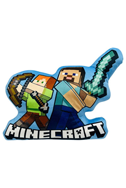 MINECRAFT Διακοσμητικό μαξιλάρι, μπλε, 35 εκ., Διασκεδαστικό