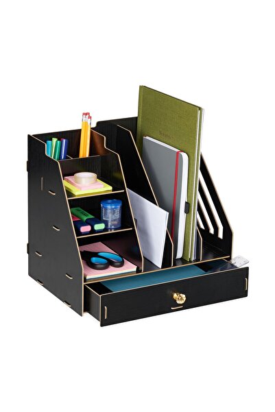 Ayawaska Organizator de birou, cu 3 compartimente, 3 rafturi verticale, 2 sup...