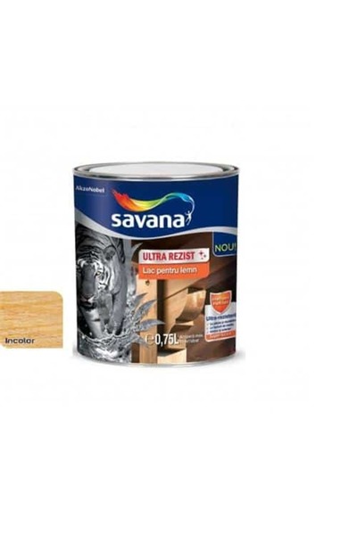 Savana Lac pentru lemn, ultra-rezistent, Savana, incolor 0.75L / EXT10080