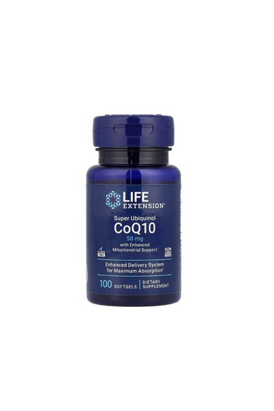 Life Extension Super Ubiquinol CoQ10 50mg cu Suport Mitochondrial Îmbunătățit...