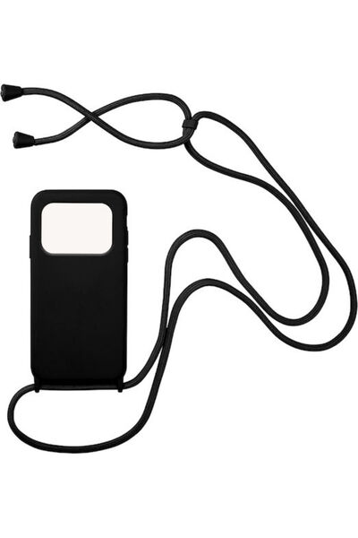Other Sonique Carryhang Πίσω Θήκη Σιλικόνης 0.5mm με Λουράκι Μαύρο (Poco M4 Pro)