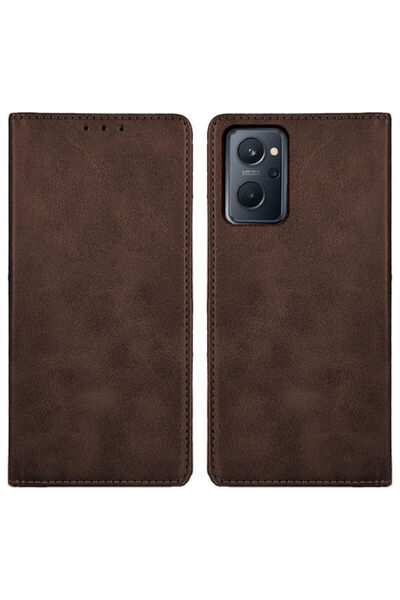 Other Sonique Vintage Wallet Synthetic Leather Brown (Realme 9i)