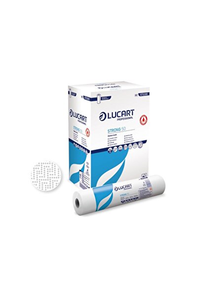 Lucart Rolă medicală Strong 50, 2 straturi, albă, 50cmx50m