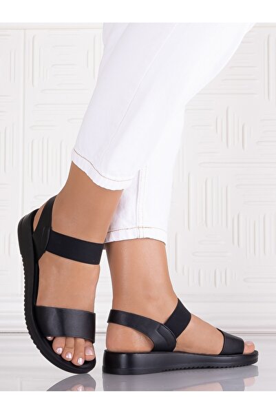 Botinelli Alinne Women's Black Sandals Made from Ecological Leather, Size 36