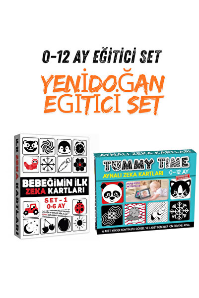 The Monarch Co 0-12 Ay Bebek Eğitici Set | İlk Zeka Kartlarım 0-6 Ay & Tummy ...