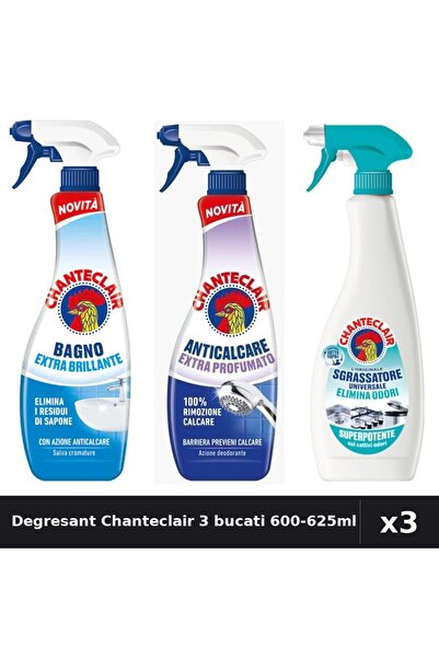 Chanteclair Set 3 Degresant Universal 600-625ml - Anti-Miros, Extra Parfumat,...