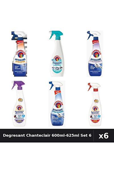 Chanteclair Set 6 Degresant Universal 600ml-625ml - Anti-Miros, Marsilia, Mos...