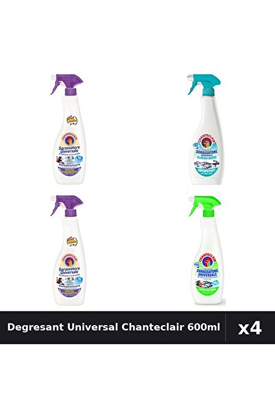 Chanteclair Set 4 Degresant Universal 600ml - Lavanda, Lămaie, Mosc Alb, Anti...