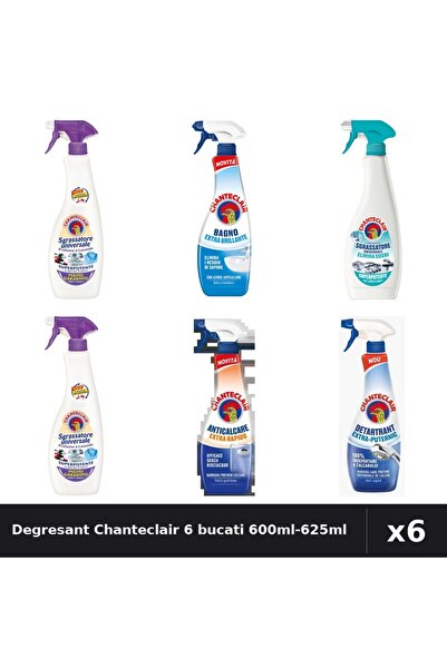 Chanteclair Set 6 Degresant Universal 600ml-625ml - Lavanda, Anti-Miros, Mosc...