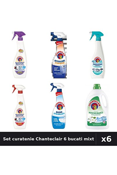 Chanteclair Set 6 Degresant și Detergent - Lavanda, Marsilia, Anti-Miros, Mos...
