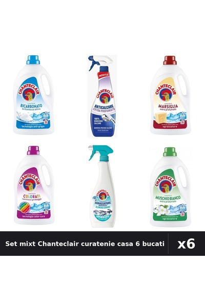 Chanteclair Set 6 Detergent și Degresant - 1575ml, 625ml, 600ml - Curatenie C...