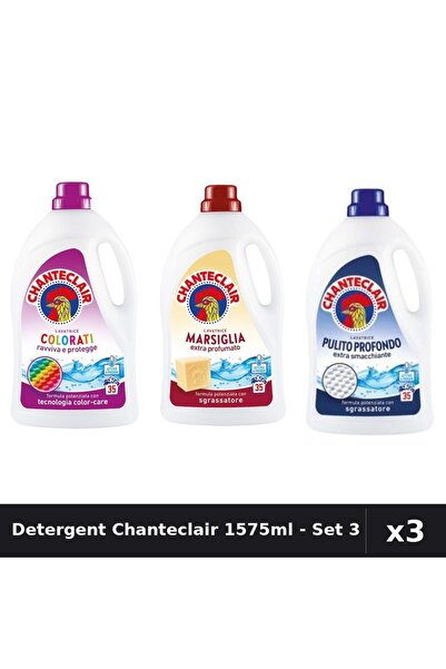 Chanteclair Pachet 3 Detergent Lichid Rufe 1575ml 35 Spalari - Color, Marsili...